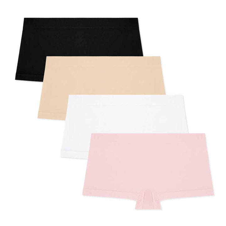 René Rofé 4 Pack Girls Seamless Boyshorts