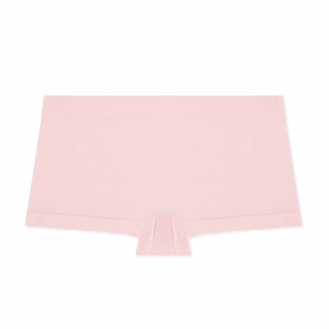 Pink panty as a part of the René Rofé 4 Pack Girls Seamless Boyshorts set