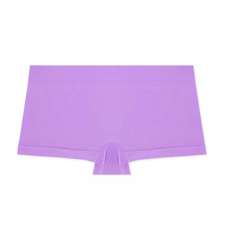 Purple panty as a part of the René Rofé 4 Pack Girls Seamless Boyshorts set