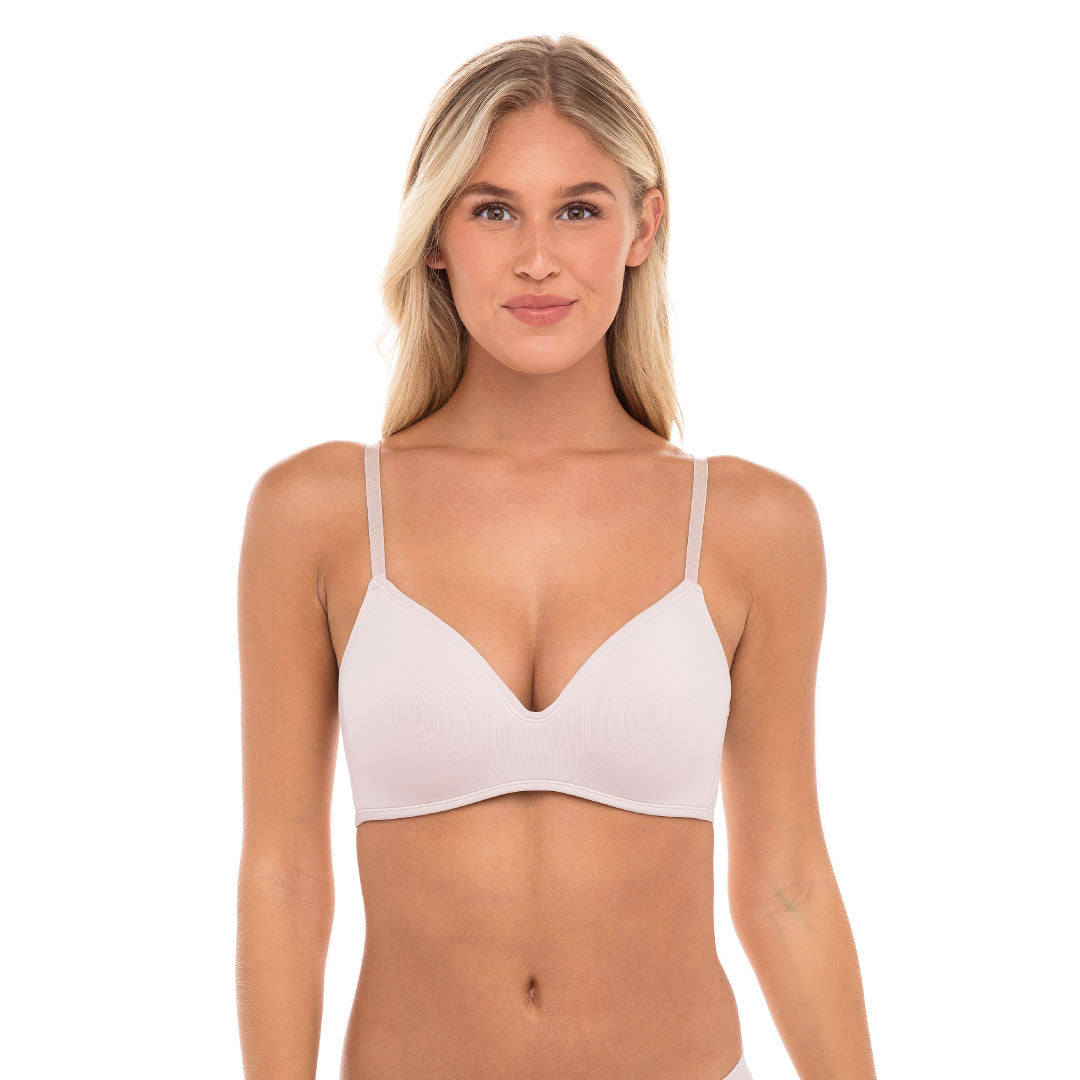 René Rofé Rene Rofe Lingerie Womens 4 Pack Soft Foam Wireless T Shirt Bra Neutral