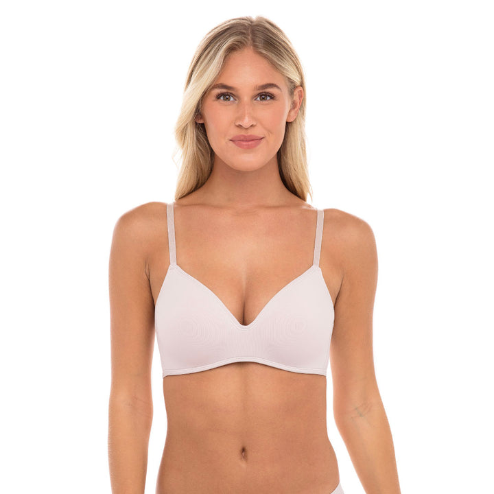 René Rofé Rene Rofe Lingerie Womens 4 Pack Soft Foam Wireless T Shirt Bra Neutral