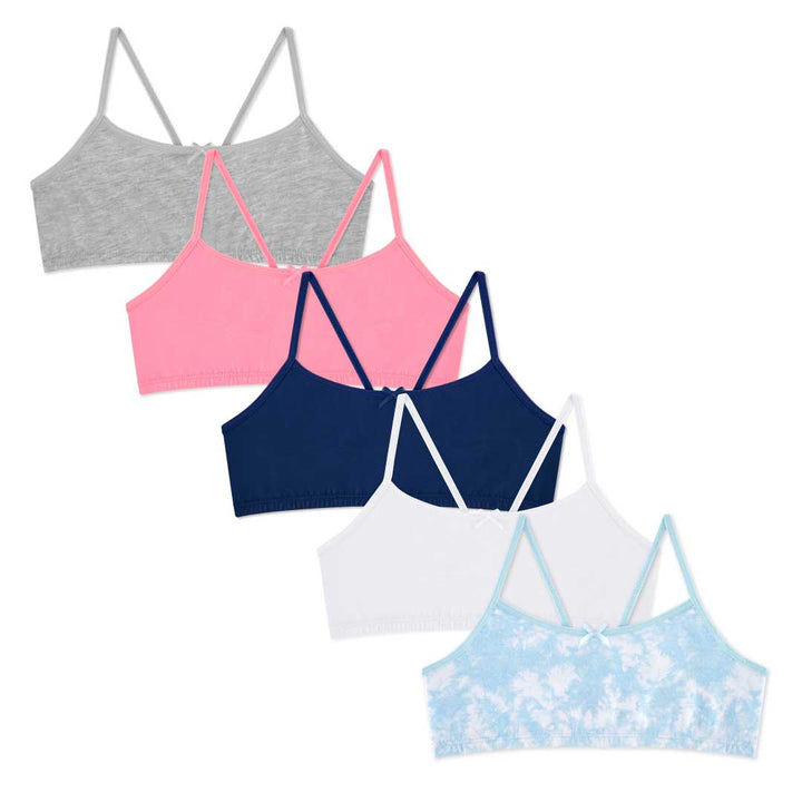 René Rofé 5 Pack Cotton Racerback Bras