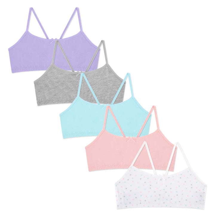 René Rofé 5 Pack Cotton Racerback Bras