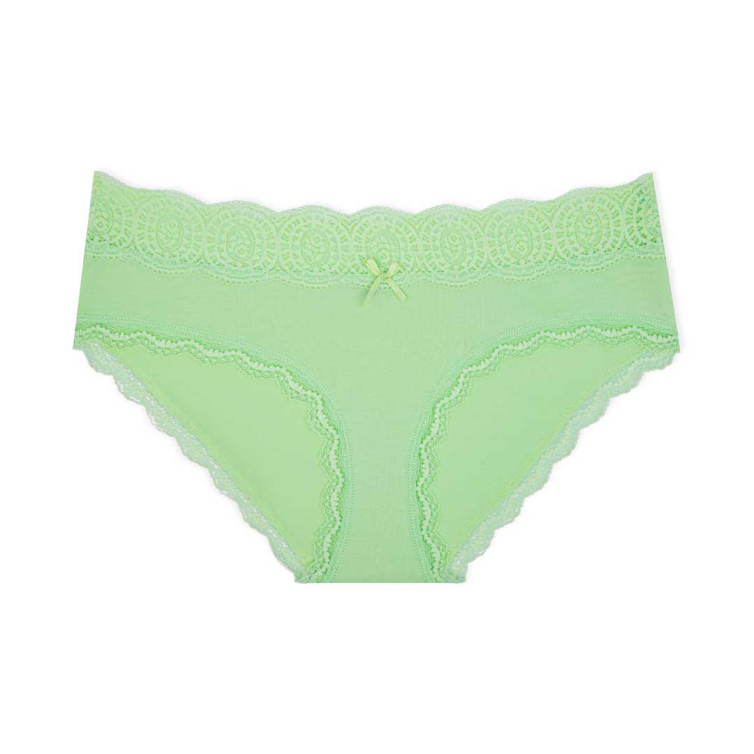 René Rofé 5 Pack Cotton With Lace Trim Bikinis