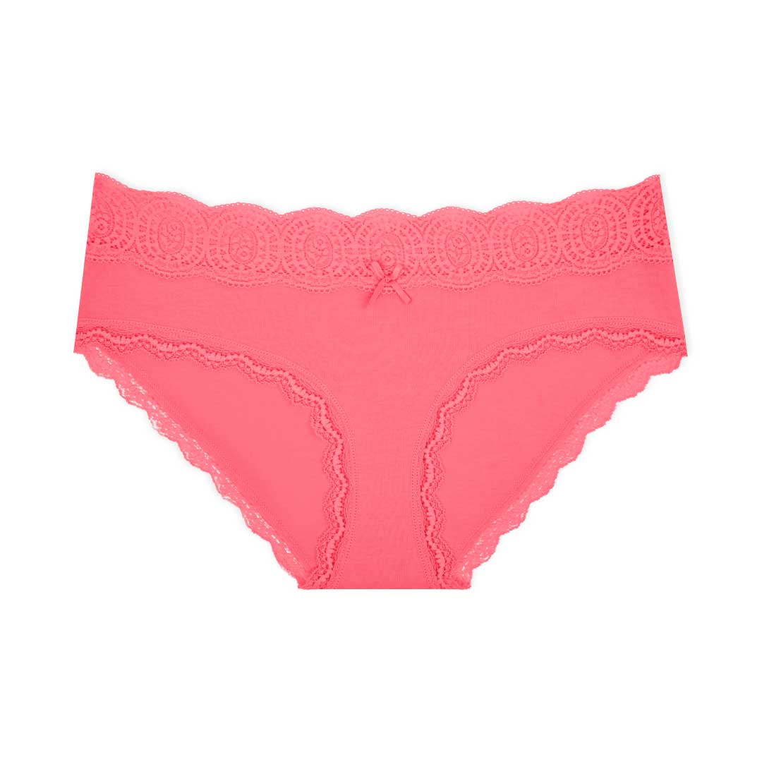 René Rofé 5 Pack Cotton With Lace Trim Bikinis