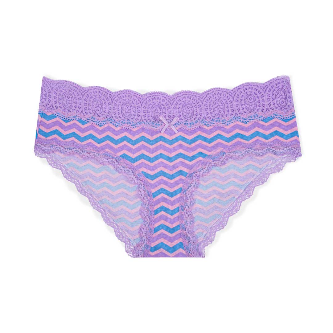 René Rofé 5 Pack Cotton With Lace Trim Bikinis