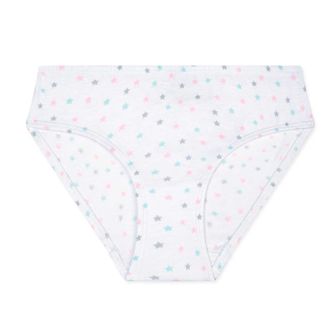 5 Pack Cotton Spandex Bikini Underwear in Blue and Pink Mini Stars by René Rofé