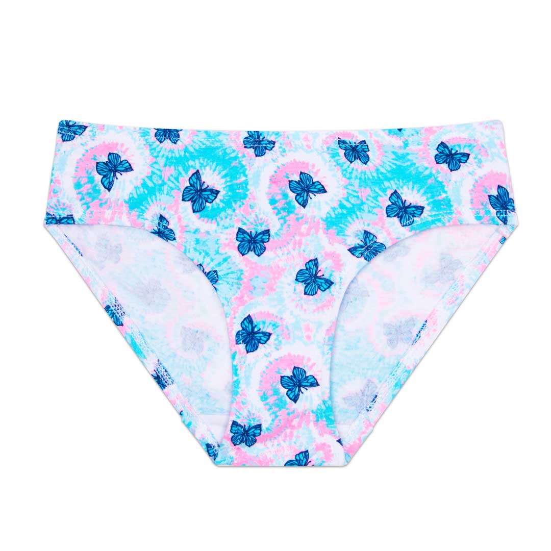 5 Pack Cotton Spandex Bikini Underwear in butterflies pattern by René Rofé