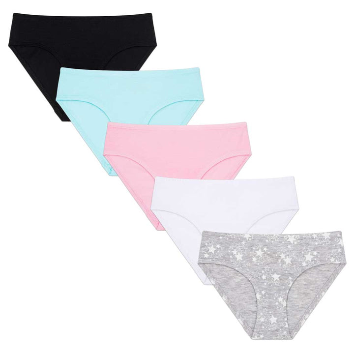 René Rofé 5 Pack Cotton Spandex Bikini Underwear