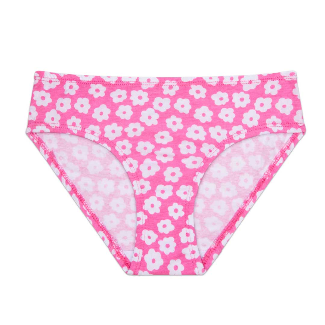 5 Pack Cotton Spandex Bikini Underwear in flowers pattern by René Rofé