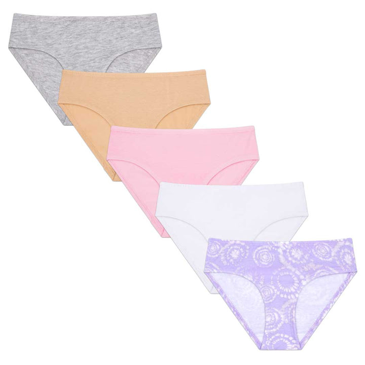 René Rofé 5 Pack Cotton Spandex Bikini Underwear