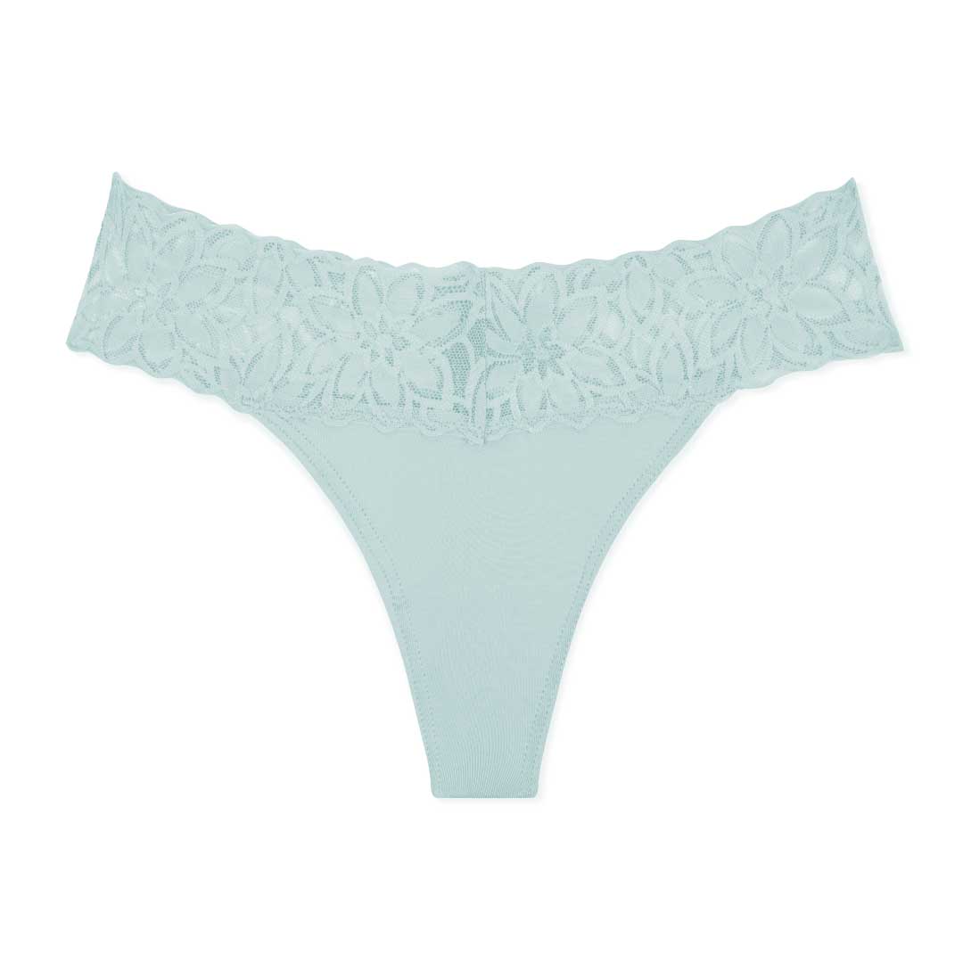 René Rofé 5 Pack Microfiber With Lace Thongs