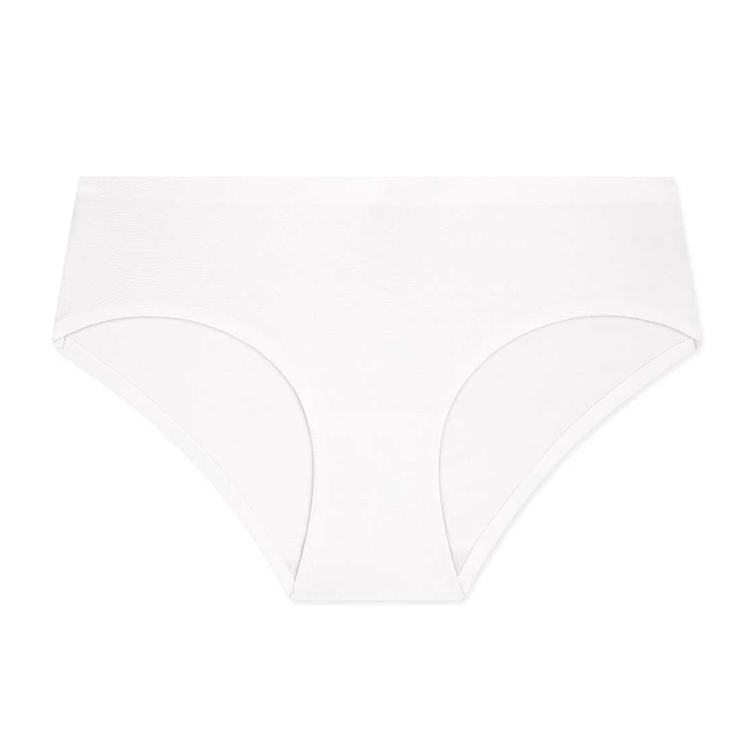 White Colored Panty as part of the 5 Pack No Show Hipster Panties Set