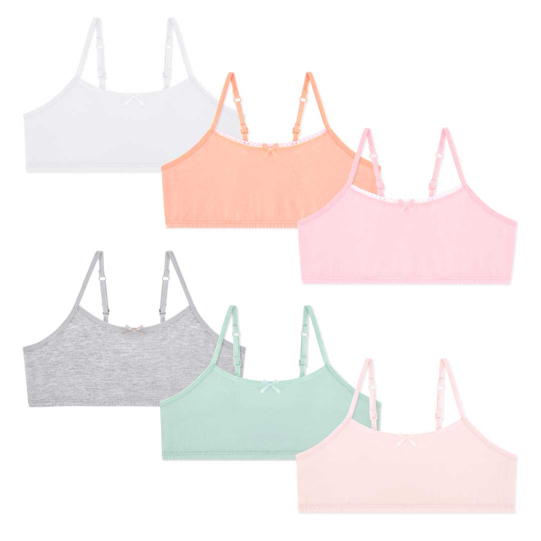 René Rofé Cotton Spandex Training Bras 6 Pack