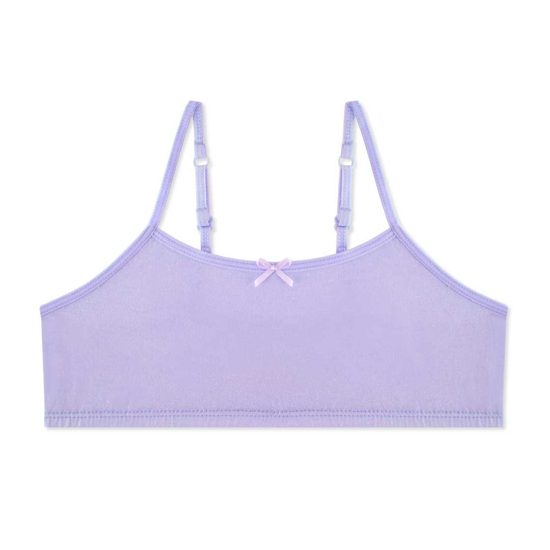 Purple bra as a part of the René Rofé Cotton Spandex Training Bras (6 Pack)