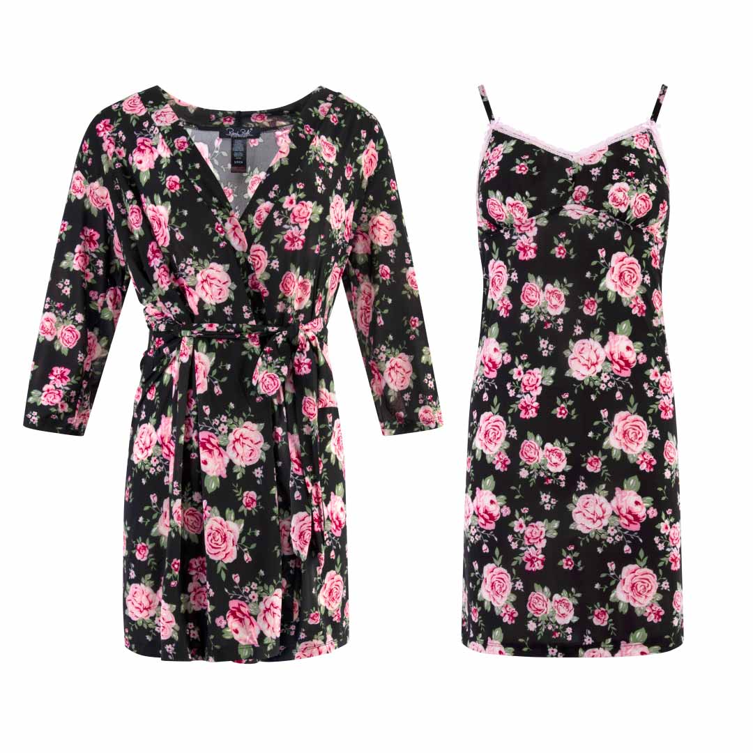 René Rofé Robe And Chemise 2 Piece Set