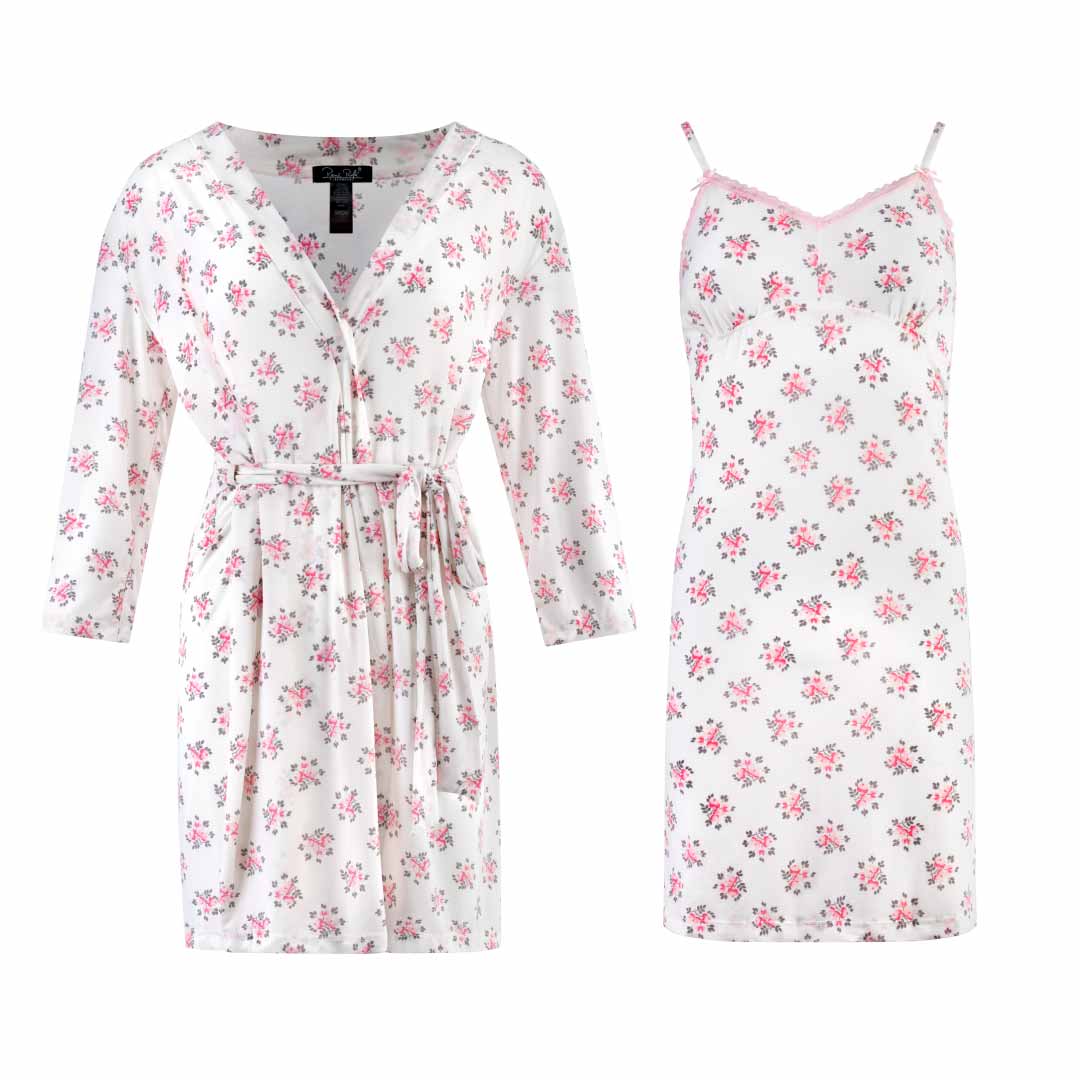 René Rofé Robe And Chemise 2 Piece Set