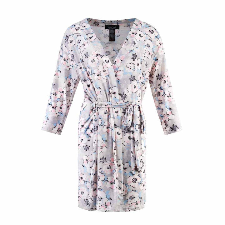 Floral Ink print robe as a part of the René Rofé Robe and Chemise Set