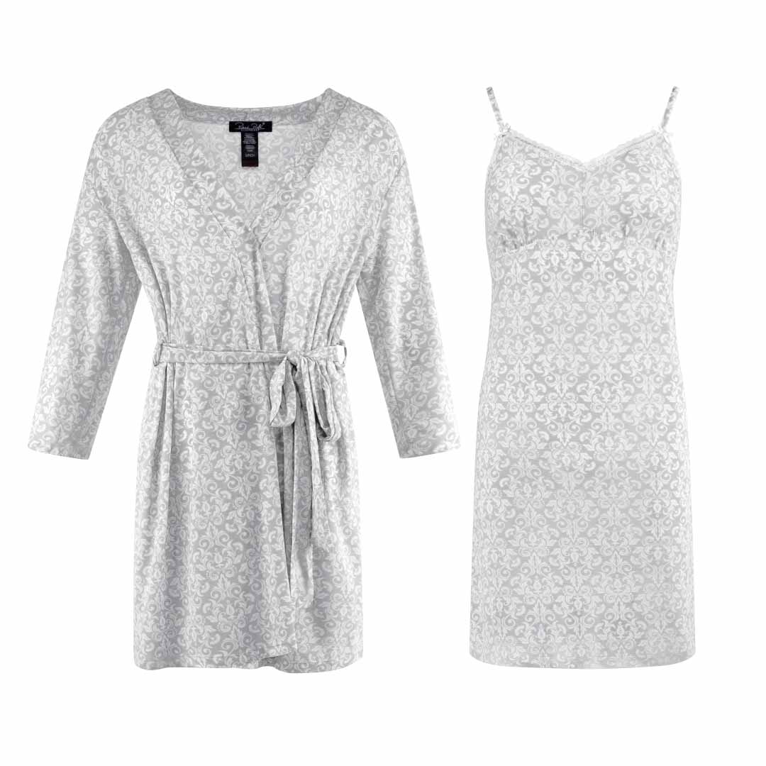 René Rofé Robe And Chemise 2 Piece Set