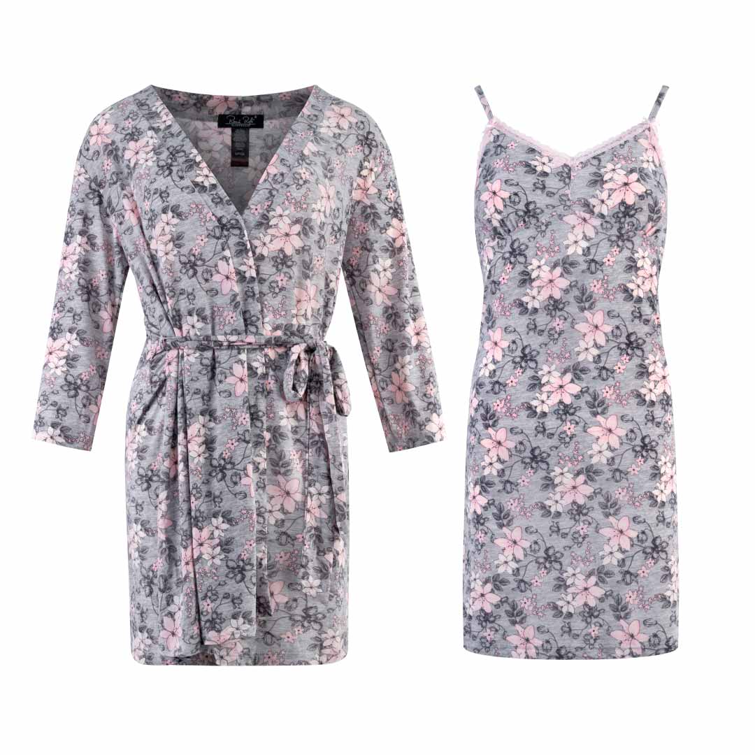 René Rofé Robe And Chemise 2 Piece Set