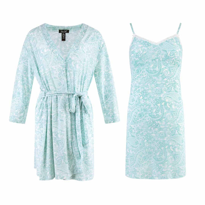 René Rofé Robe And Chemise 2 Piece Set