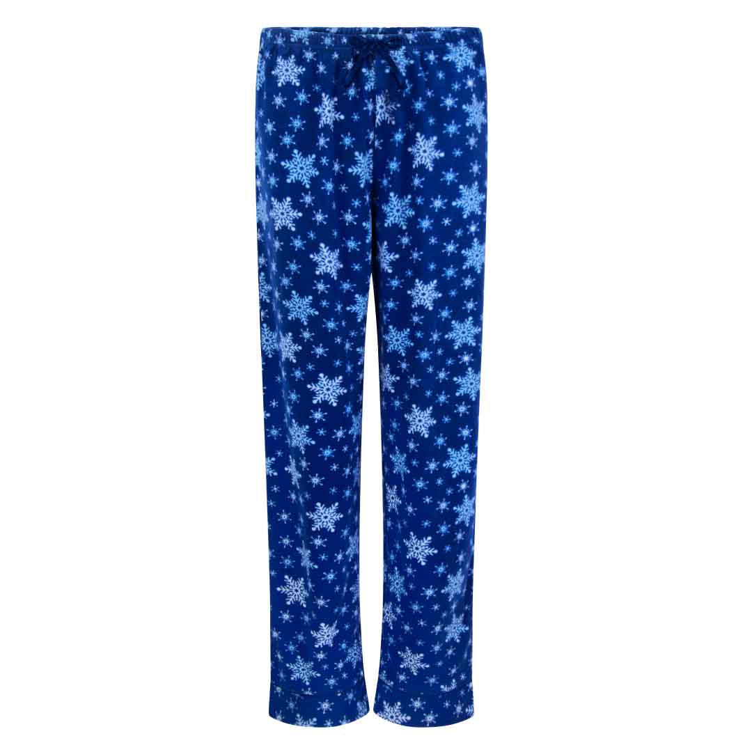 René Rofé Womens Microfleece Button Up Pajama Gift Set With Notch Collar