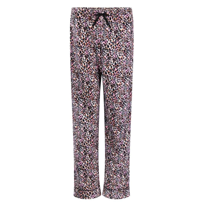 René Rofé Womens Microfleece Button Up Pajama Gift Set With Notch Collar