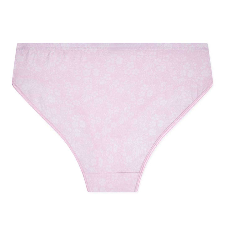 René Rofé Cotton Hi-Cut Brief in Pink and White Floral