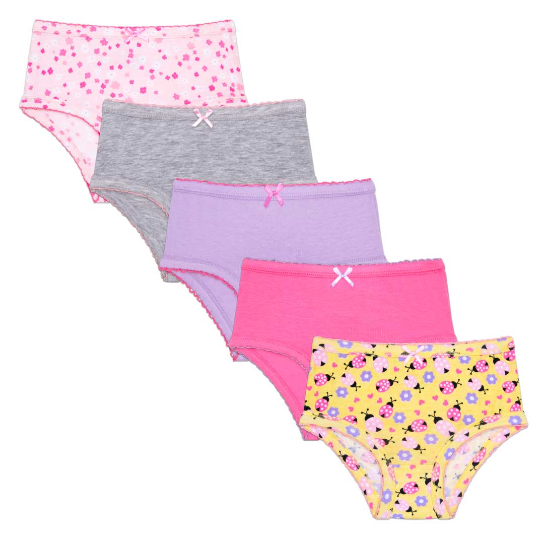René Rofé Cotton Spandex Briefs Toddler Girls 5 Pack