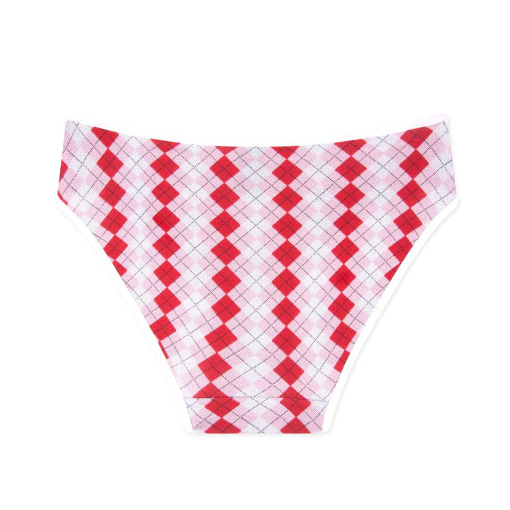 René Rofé Everyday  Basic Bikini in Checkered Red and Pink