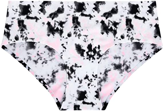 Pink Tie Dye Patterned Panty as part of the René Rofé 5 Pack No Show Hipster Panties Set