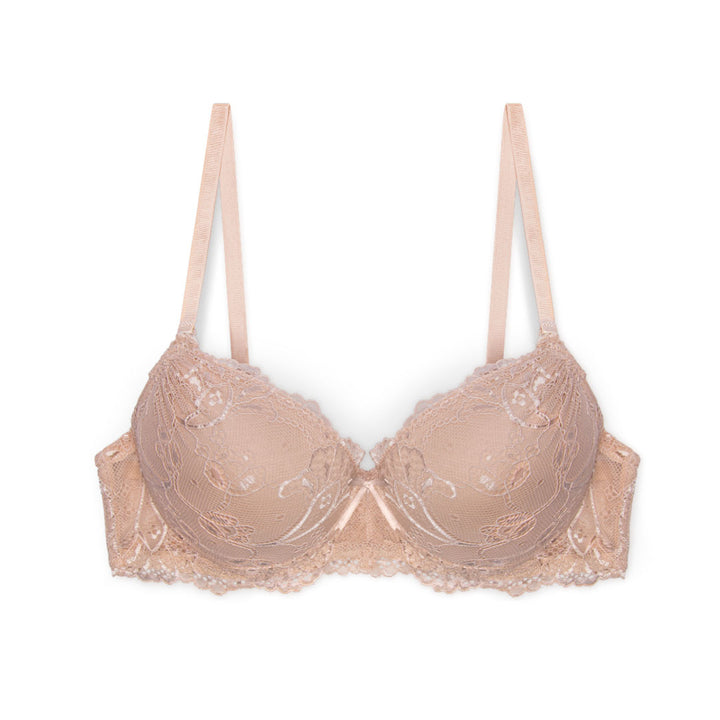 René Rofé Floral Lace Double Push Up Bra 3 Pack