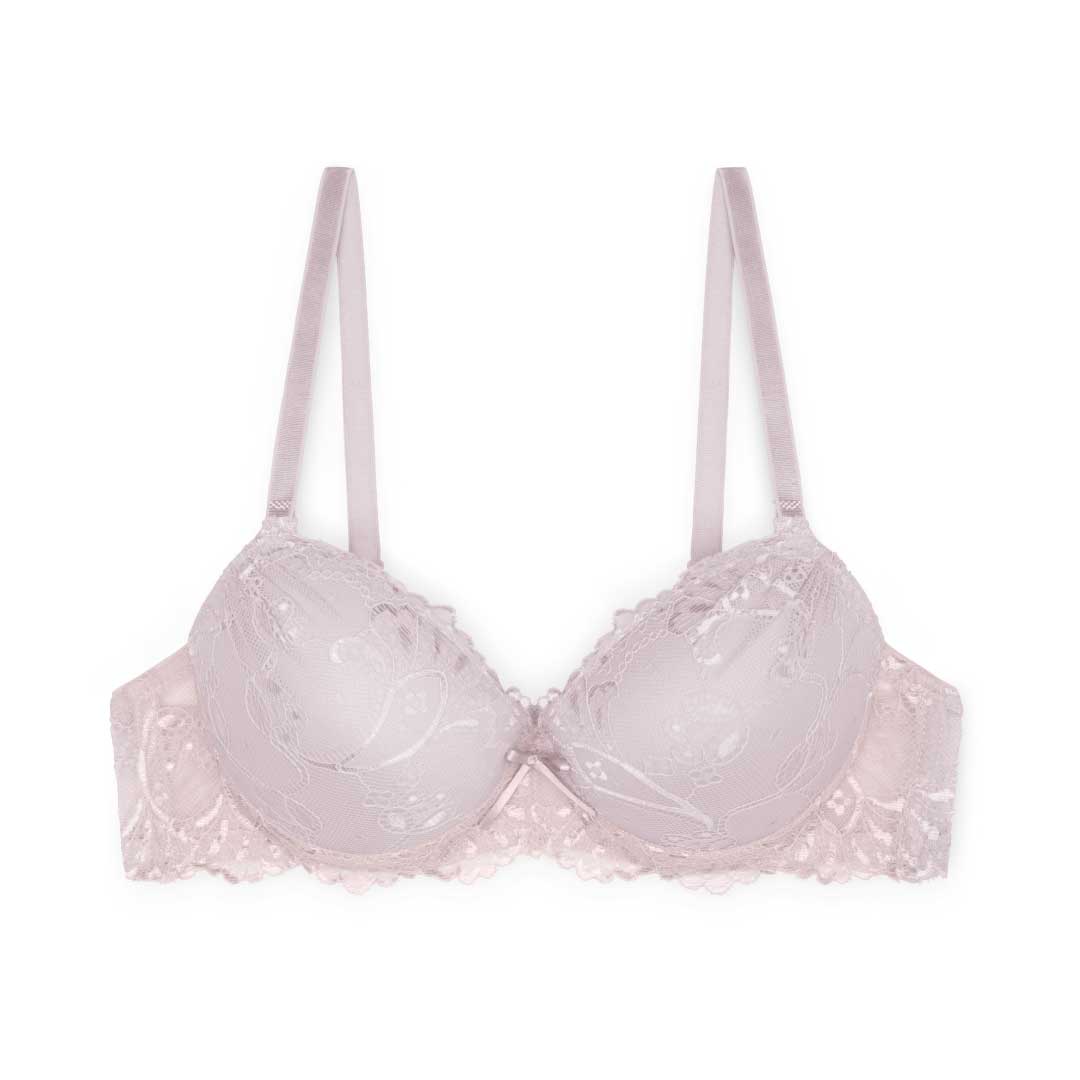 Lace push-up bra - Light pink - Ladies