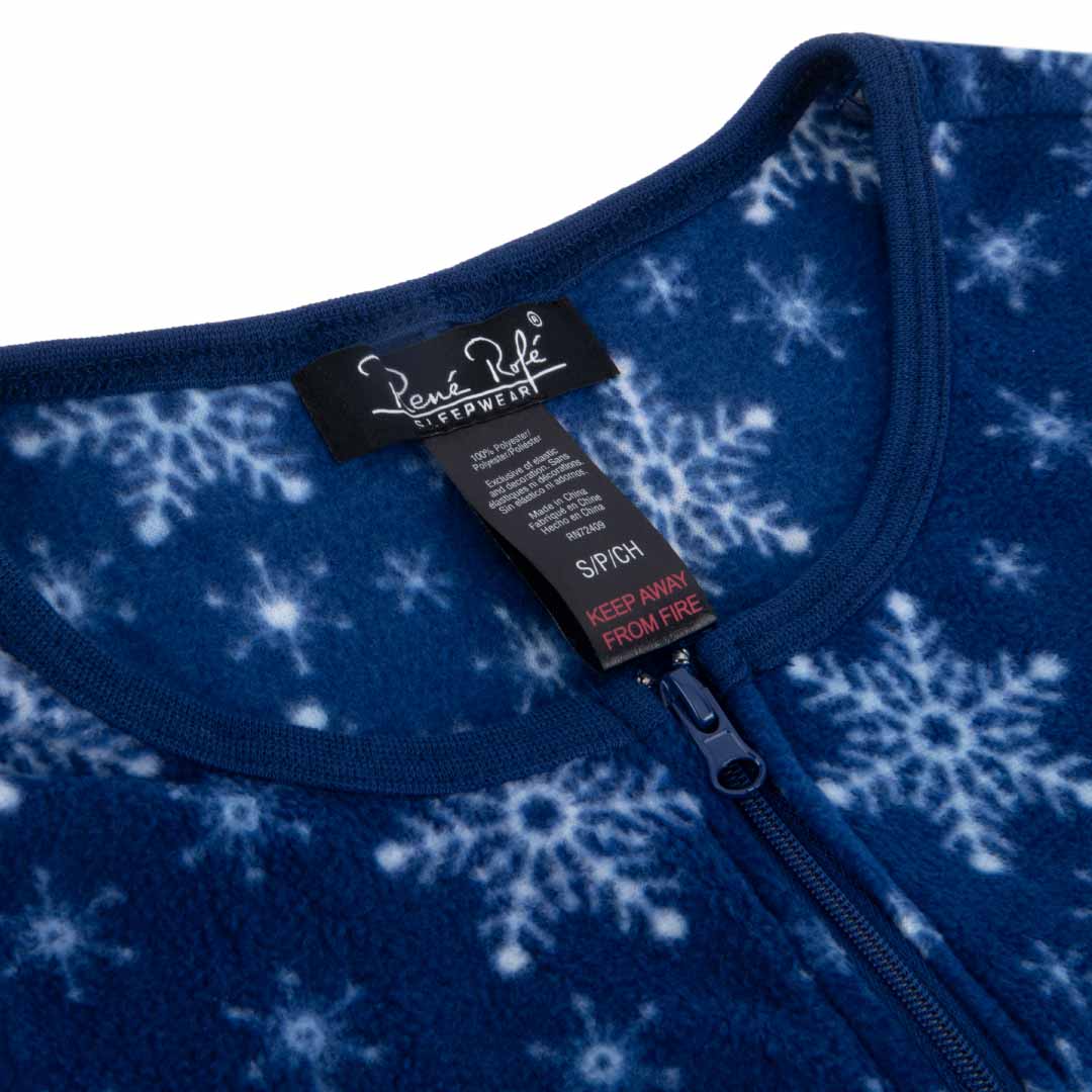 René Rofé Adult Microfleece Footed Onesie