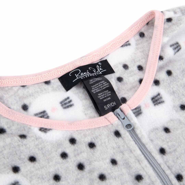 René Rofé Adult Microfleece Footed Onesie