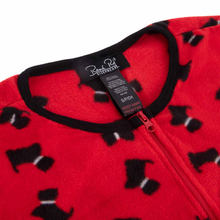 René Rofé Adult Microfleece Footed Onesie