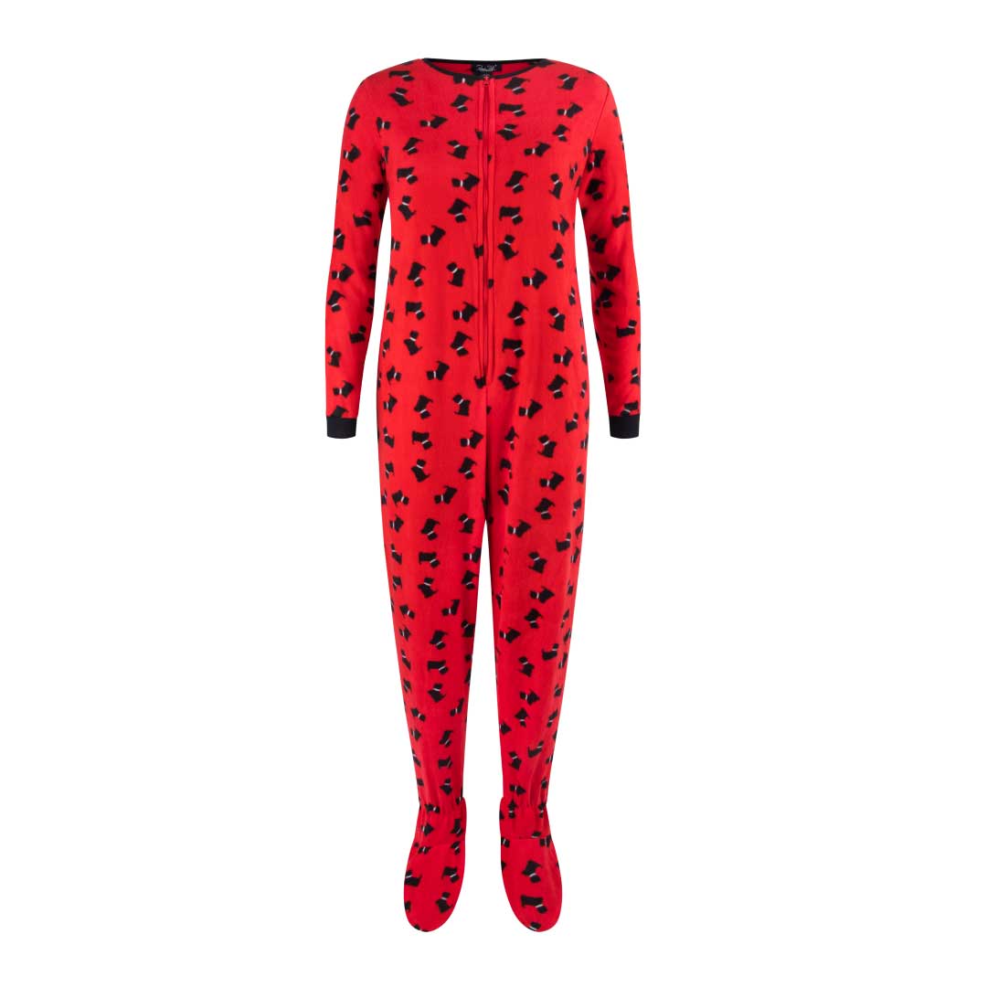 René Rofé Adult Microfleece Footed Onesie