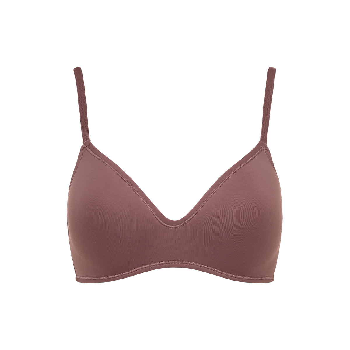 René Rofé Rene Rofe Lingerie Womens 4 Pack Soft Foam Wireless T Shirt Bra Brown