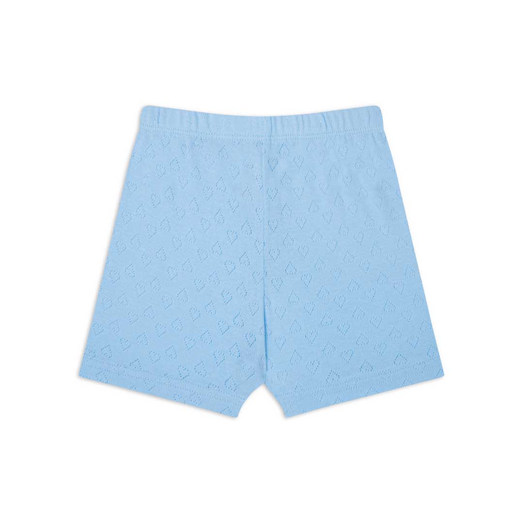 Hearts patterned shorts as a part of the René Rofé Girls Cotton Snug Fit Pajama Pant and Short Set