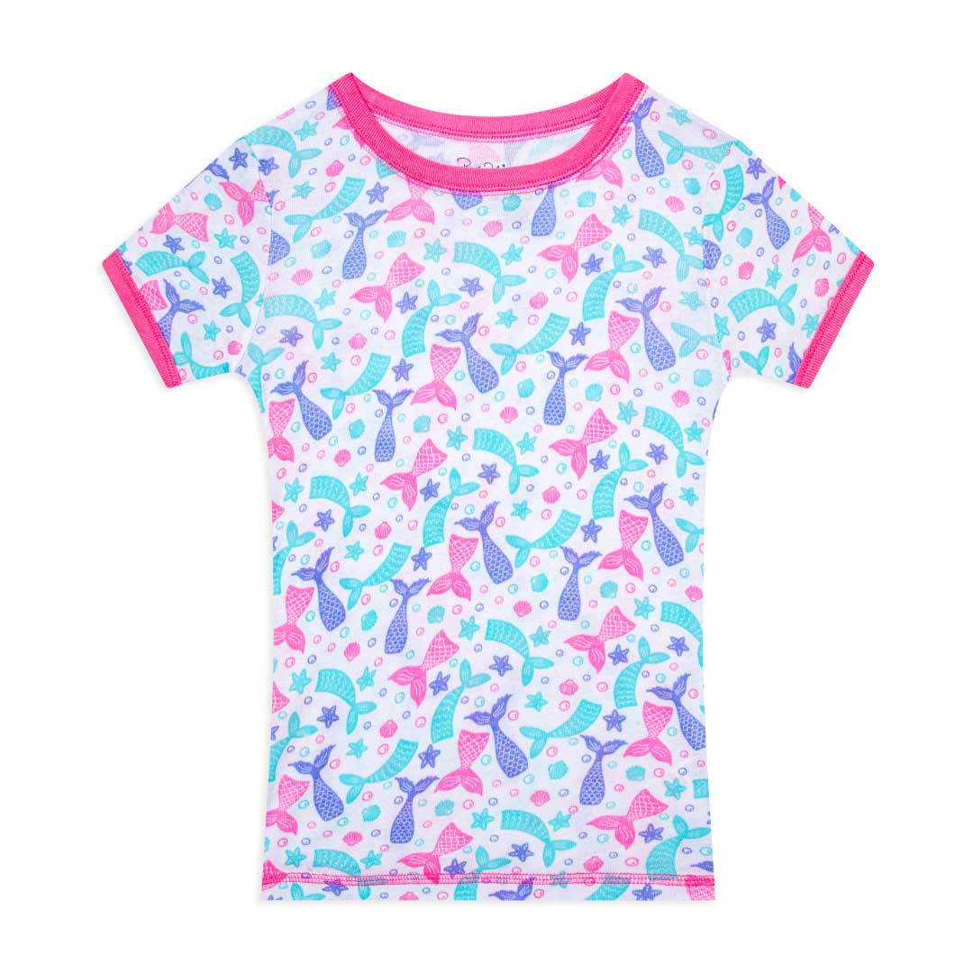 René Rofé Girls Snug Fit Cotton Pajama Pant And Short Set