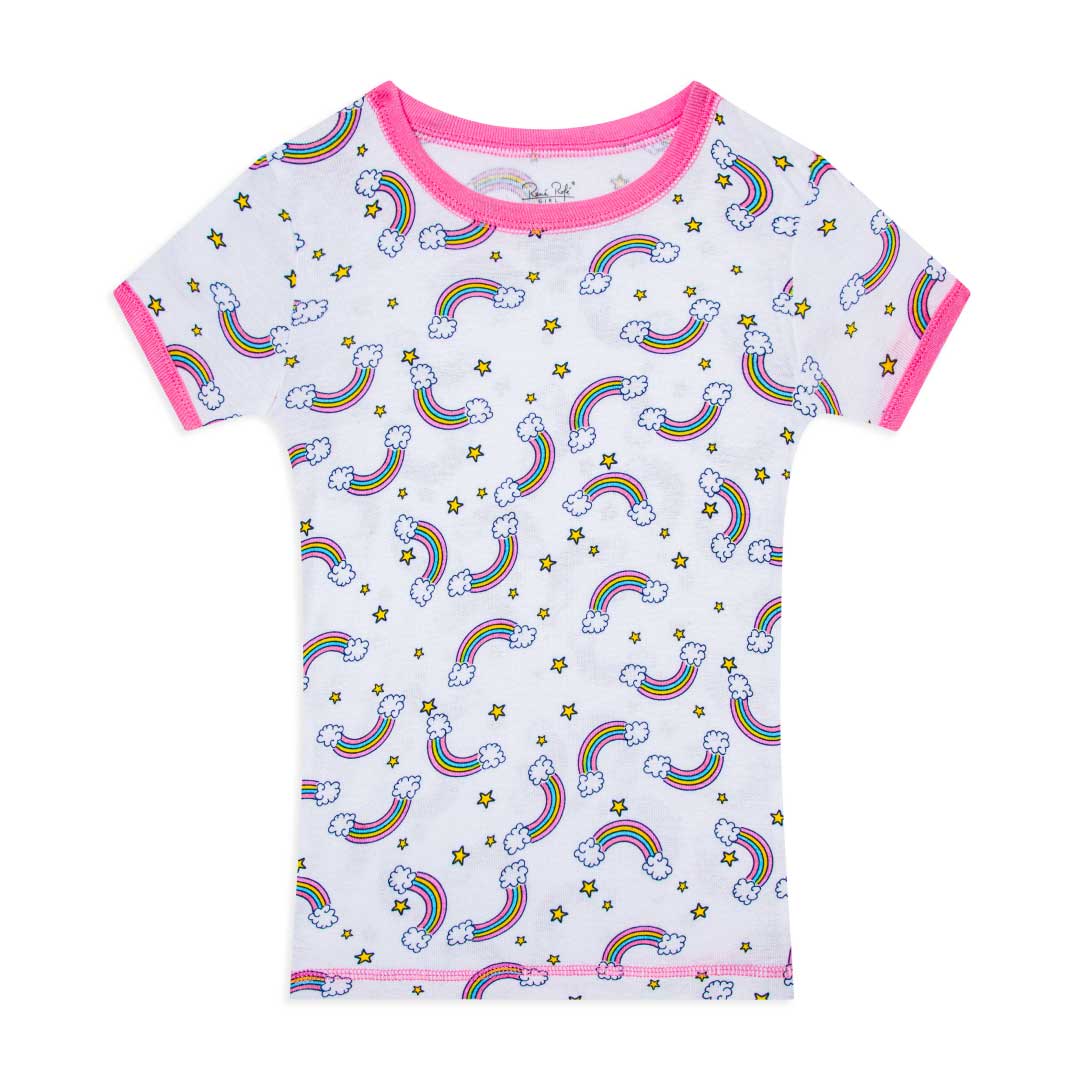 René Rofé Girls Snug Fit Cotton Pajama Pant And Short Set
