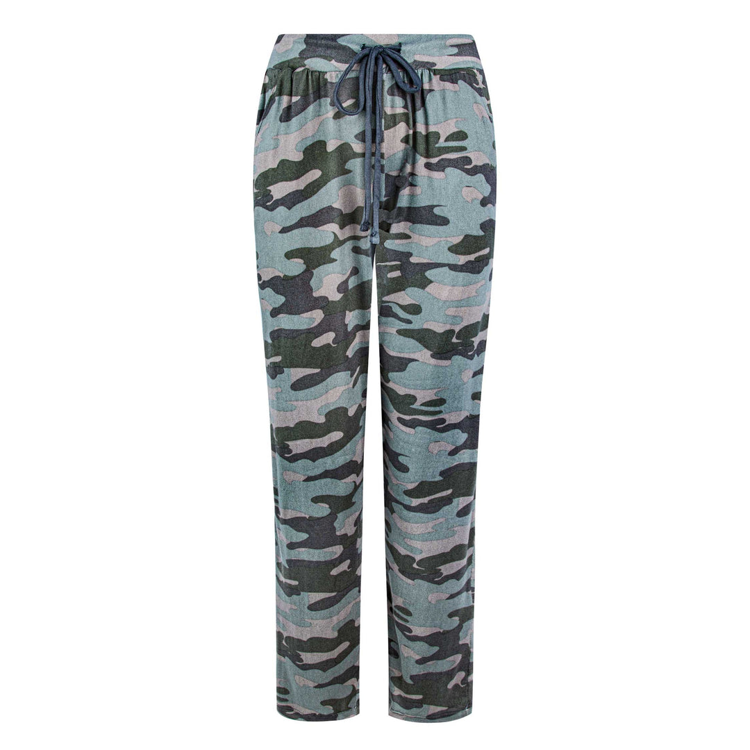 Shop the René Rofé Hacci Pajama Pants in Camo pattern