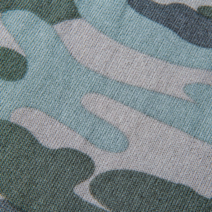 Camo patterned Hacci Pajama Pants close up view