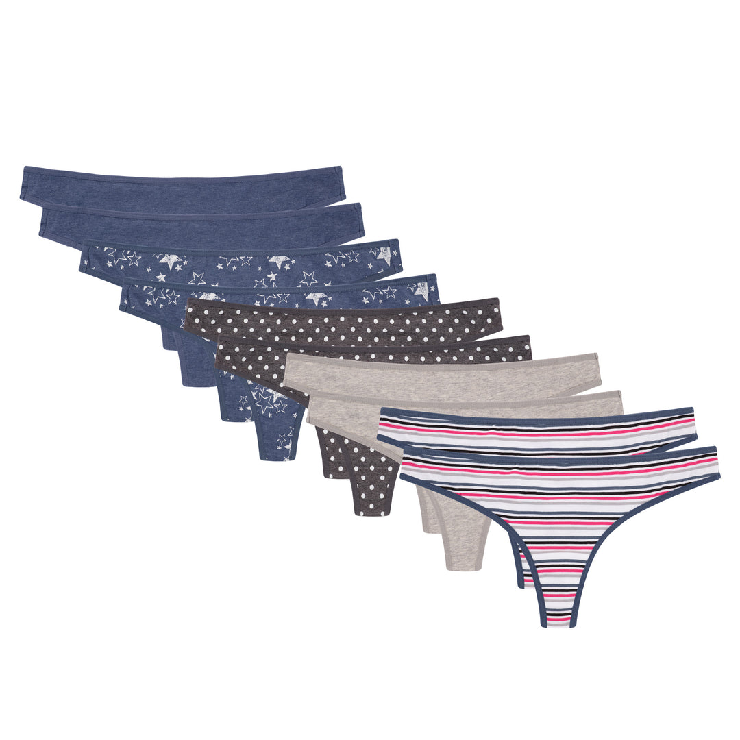 10 Pack Cotton Thongs – René Rofé