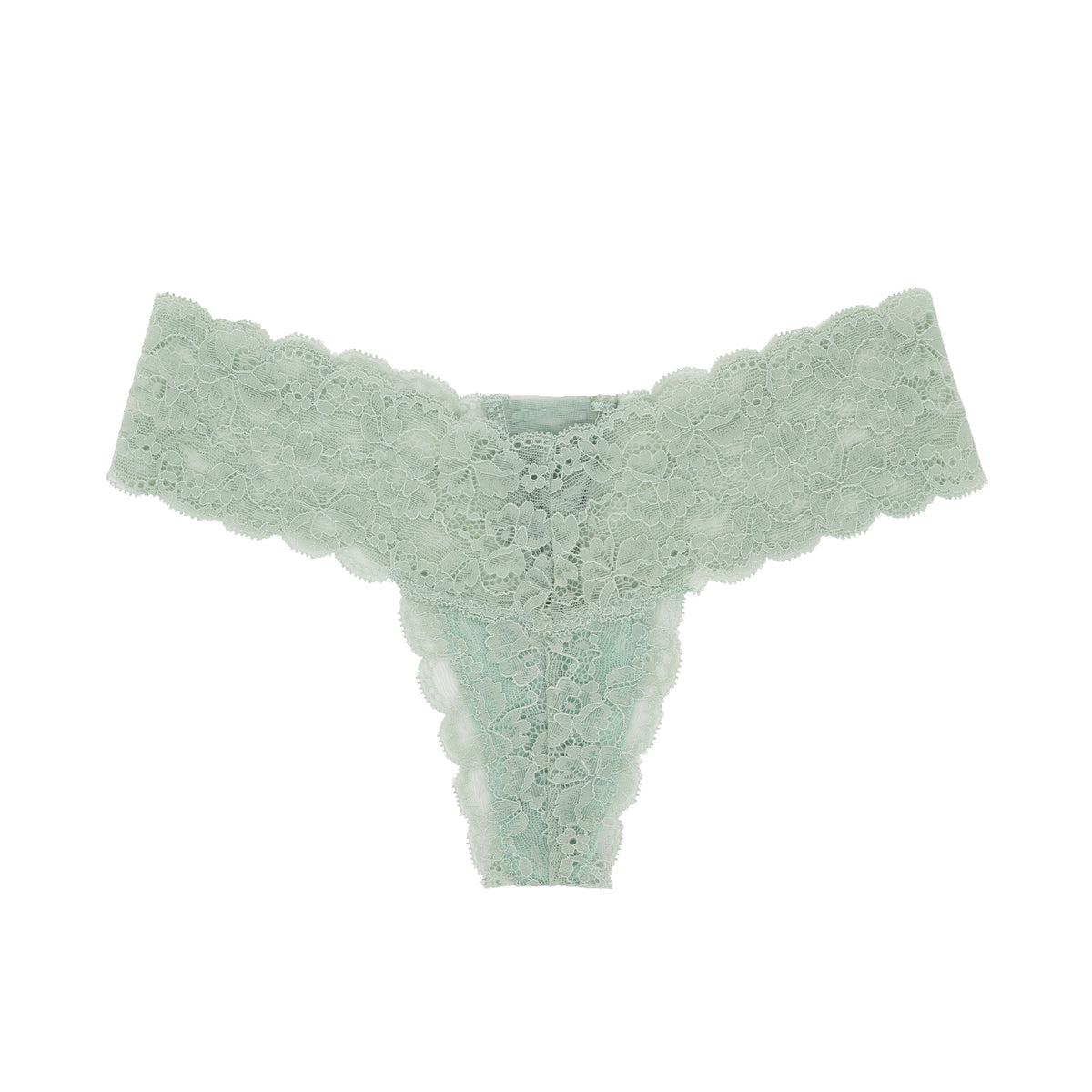 René Rofé Rene Rofe Lingerie Womens 12 Pack Low Waist See Through Sexy Cheeky Lace Thong