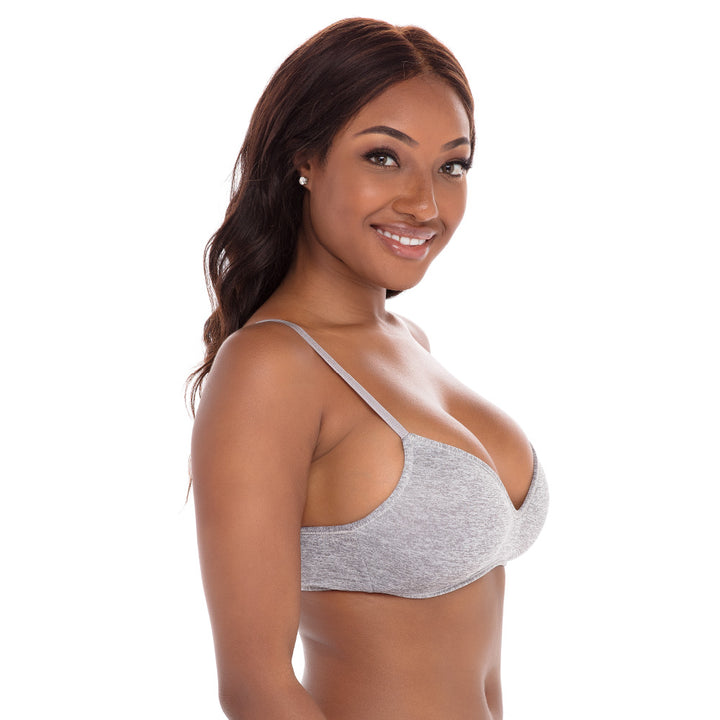 René Rofé Rene Rofe Lingerie Womens 4 Pack Soft Foam Wireless Wirefree T Shirt Bra