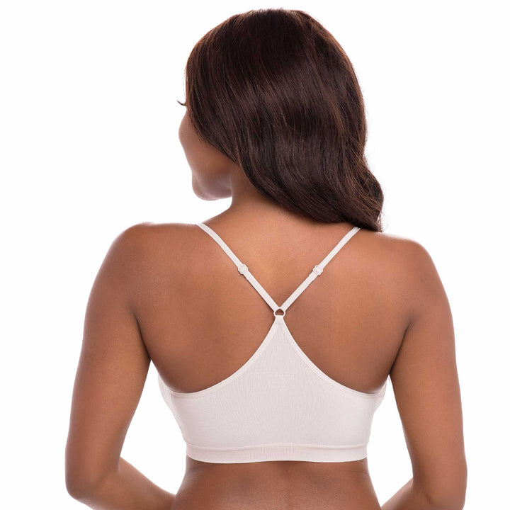 René Rofé Rene Rofe Lingerie Womens 6 Pack Seamless Light Support Sports Bra Yoga Top With Removable Pads