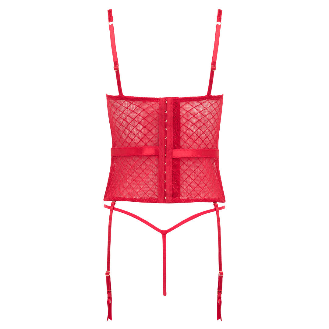 Lurex Lace Bustier with G String Set Ren Rof Lurex Lace Bustier with G String Set Ren Rof
