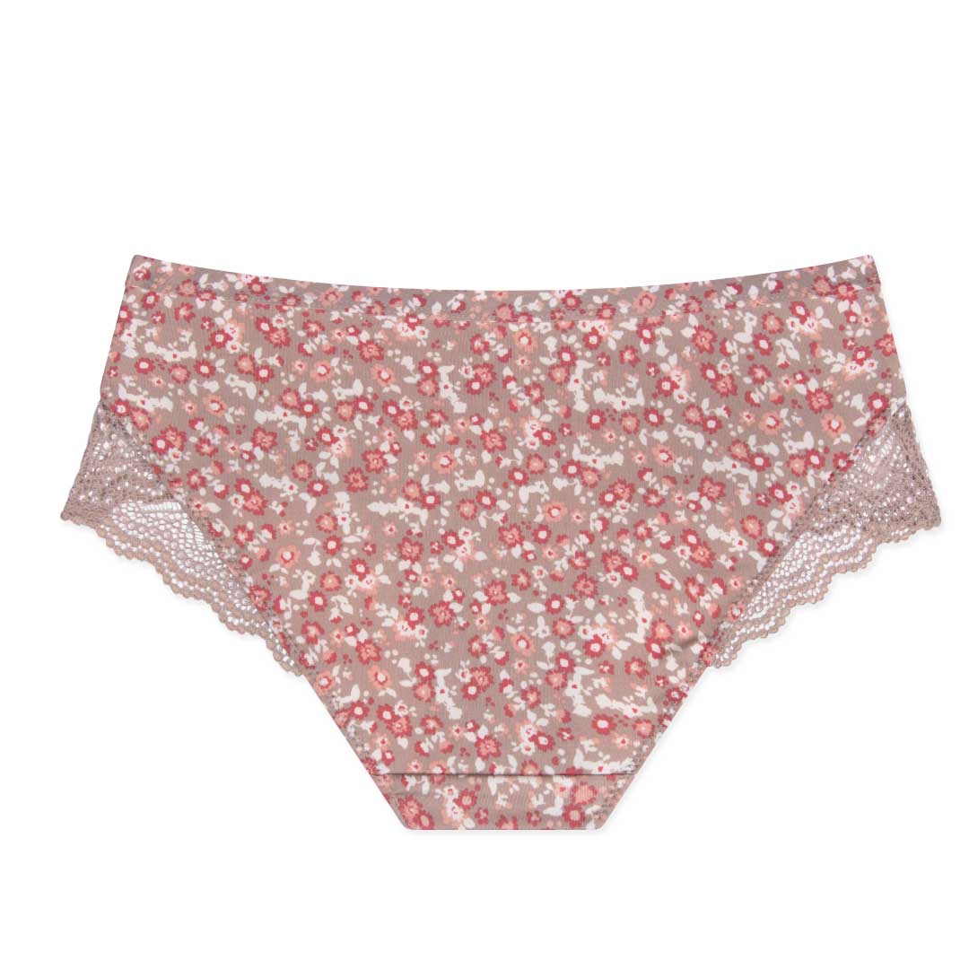 René Rofé Neo Du Jour Laser Cut Hipster With Lace