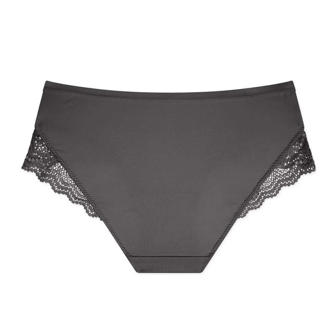 René Rofé Neo Du Jour Laser Cut Hipster With Lace